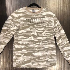 Grey Camo Puma Crewneck Sweater